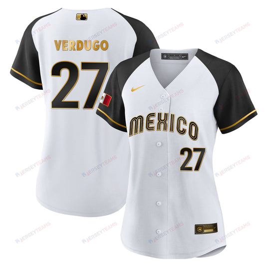 Alex Verdugo 27 Mexico 2023 Baseball Jersey - Alternate