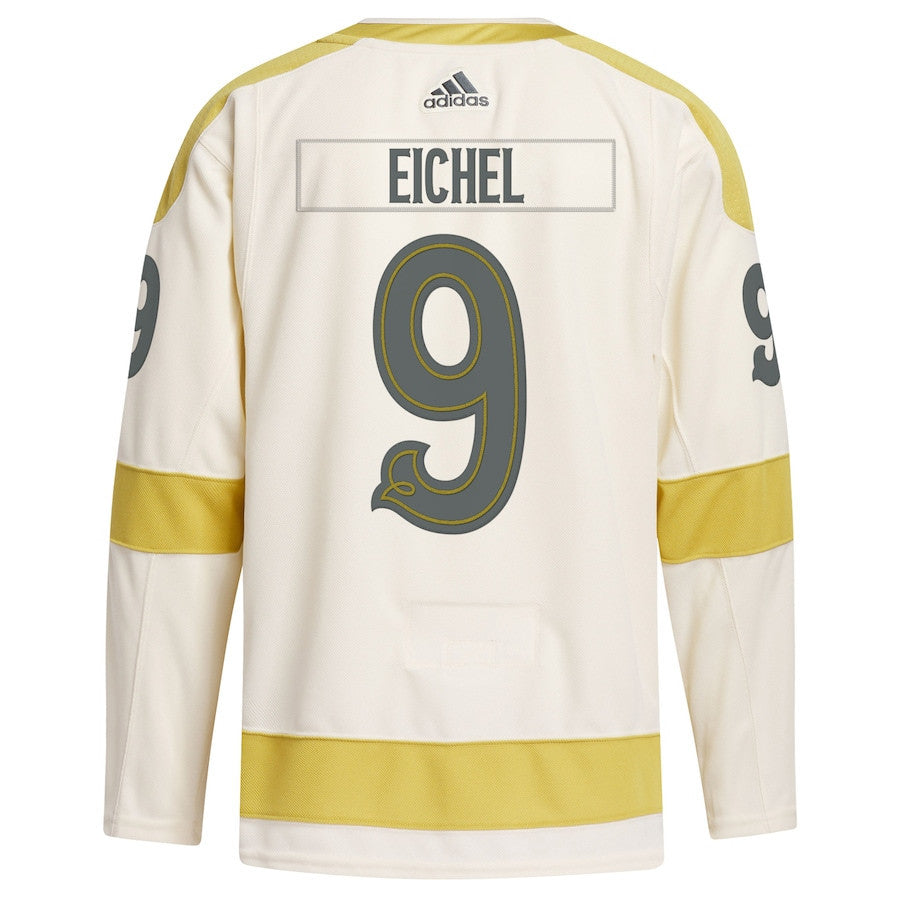 Jack Eichel 9 Vegas Golden Knights 2024 NHL Winter Classic Primegreen Men Jersey - Cream
