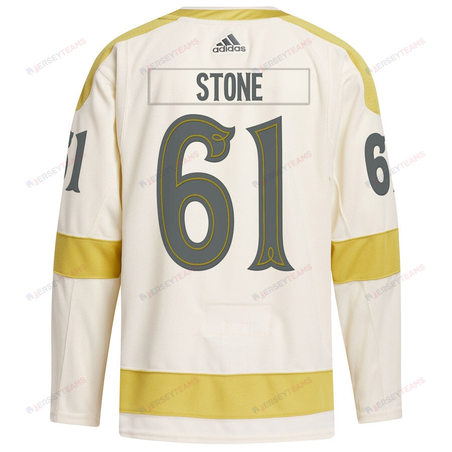 Mark Stone 61 Vegas Golden Knights 2024 NHL Winter Classic Primegreen Men Jersey - Cream