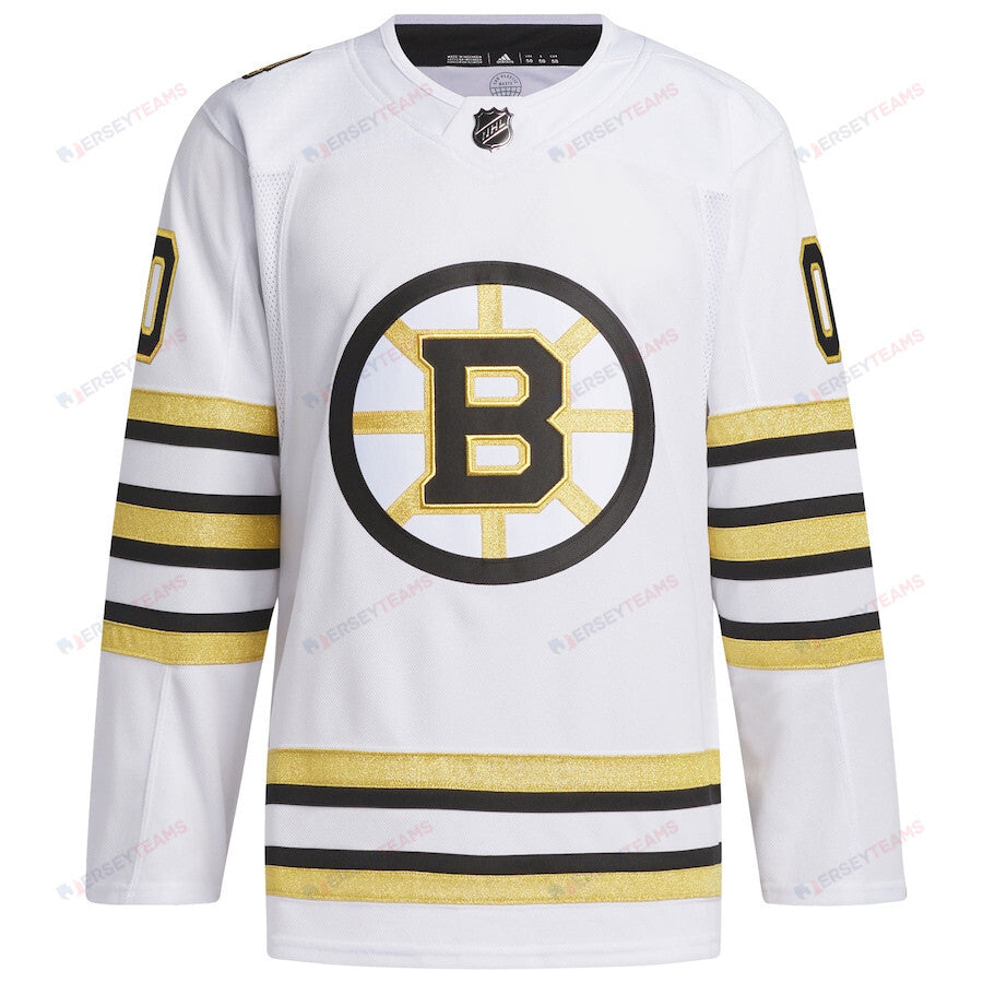 Boston Bruins 100th Anniversary Primegreen Custom Men Jersey - White