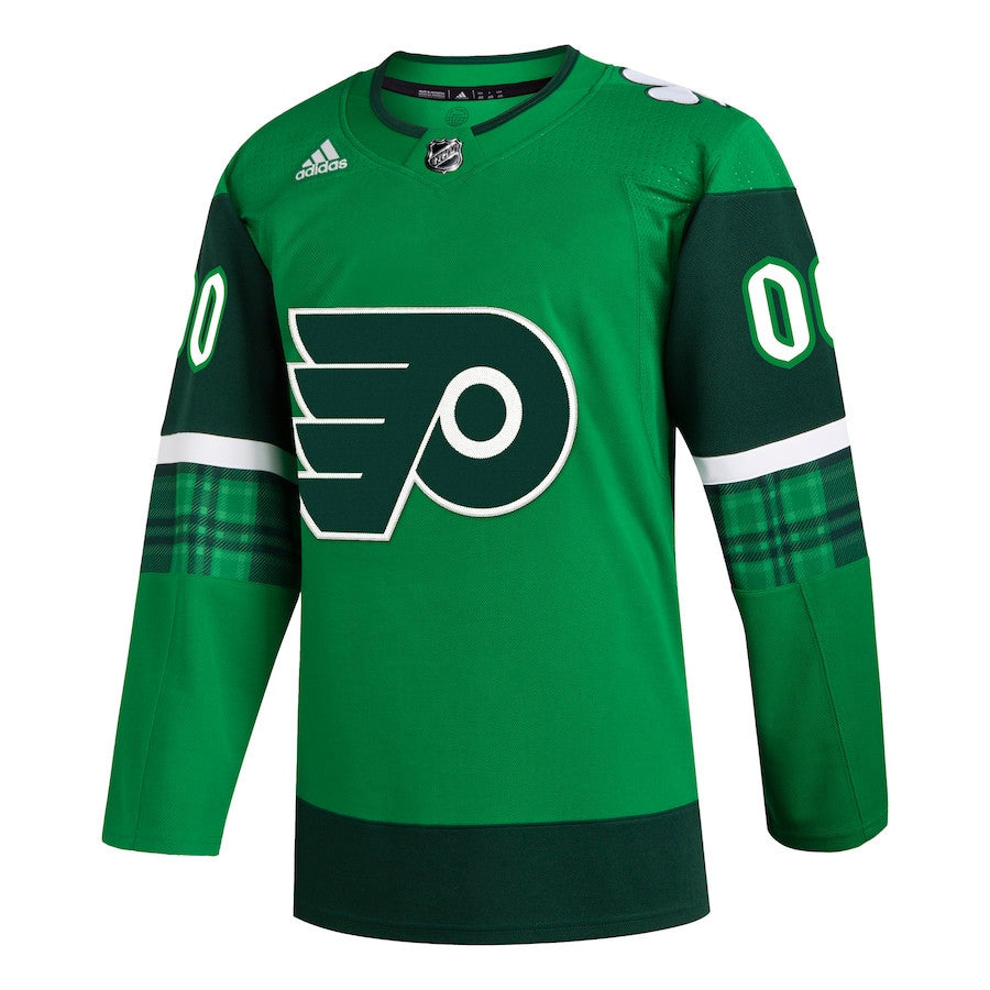 Philadelphia Flyers St. Patrick's Day Custom Men Jersey - Kelly Green