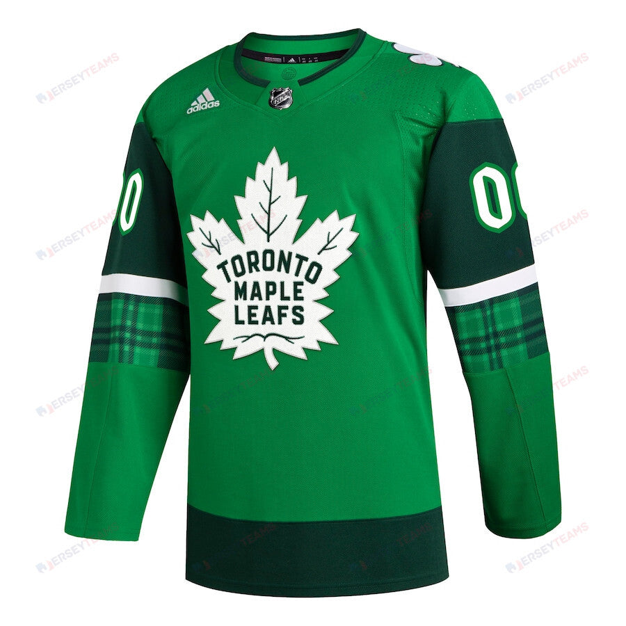 Toronto Maple Leafs St. Patrick's Day Custom Men Jersey - Kelly Green
