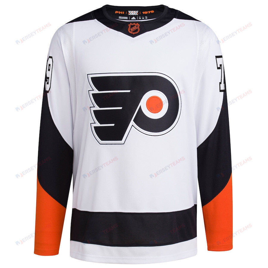 Carter Hart 79 Philadelphia Flyers Reverse Retro 2.0 Men Jersey - White