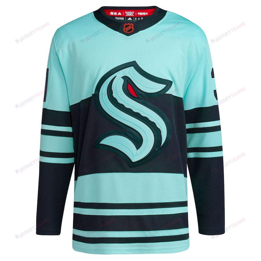 Philipp Grubauer 31 Seattle Kraken Reverse Retro 2.0 Men Jersey - Teal