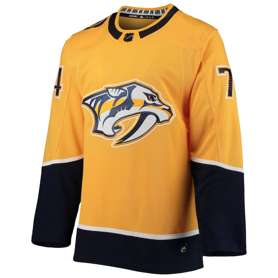 Juuse Saros 74 Nashville Predators Home Men Jersey - Gold