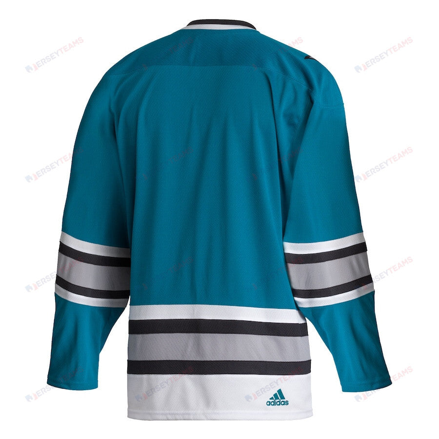 San Jose Sharks Team Classics Blank Men Jersey - Teal