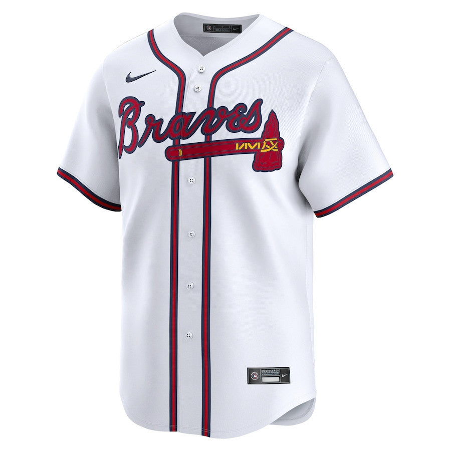 Ozzie Albies 1 Atlanta Braves Home Limited Player Men Jersey - White