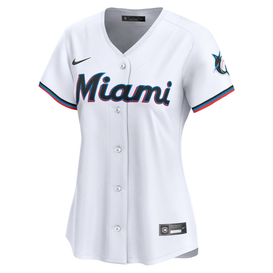 Miami Marlins Women's Home Limited Jersey - White