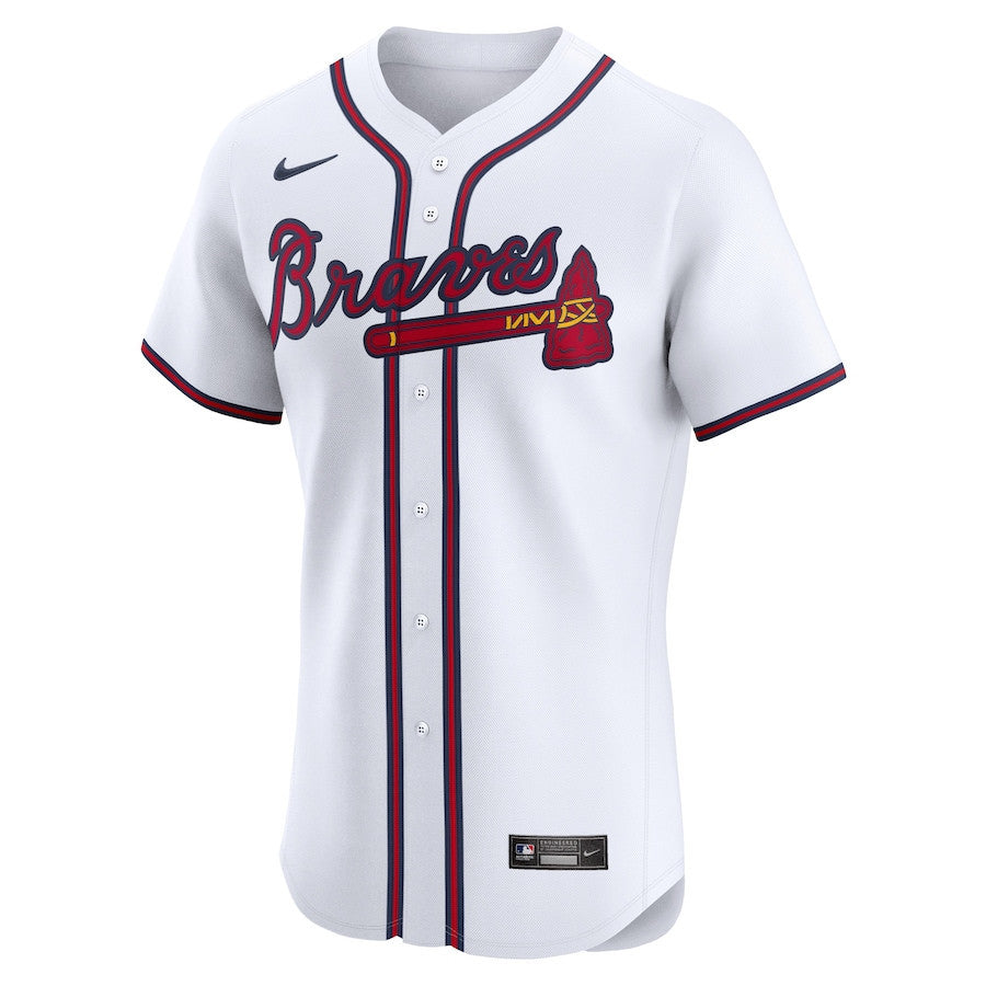 Daysbel Hernandez 75 Atlanta Braves Home Elite Player Men Jersey - White