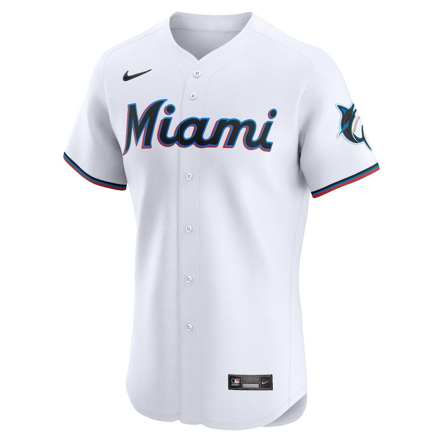 Vidal Brujan 17 Miami Marlins Home Elite Player Men Jersey - White