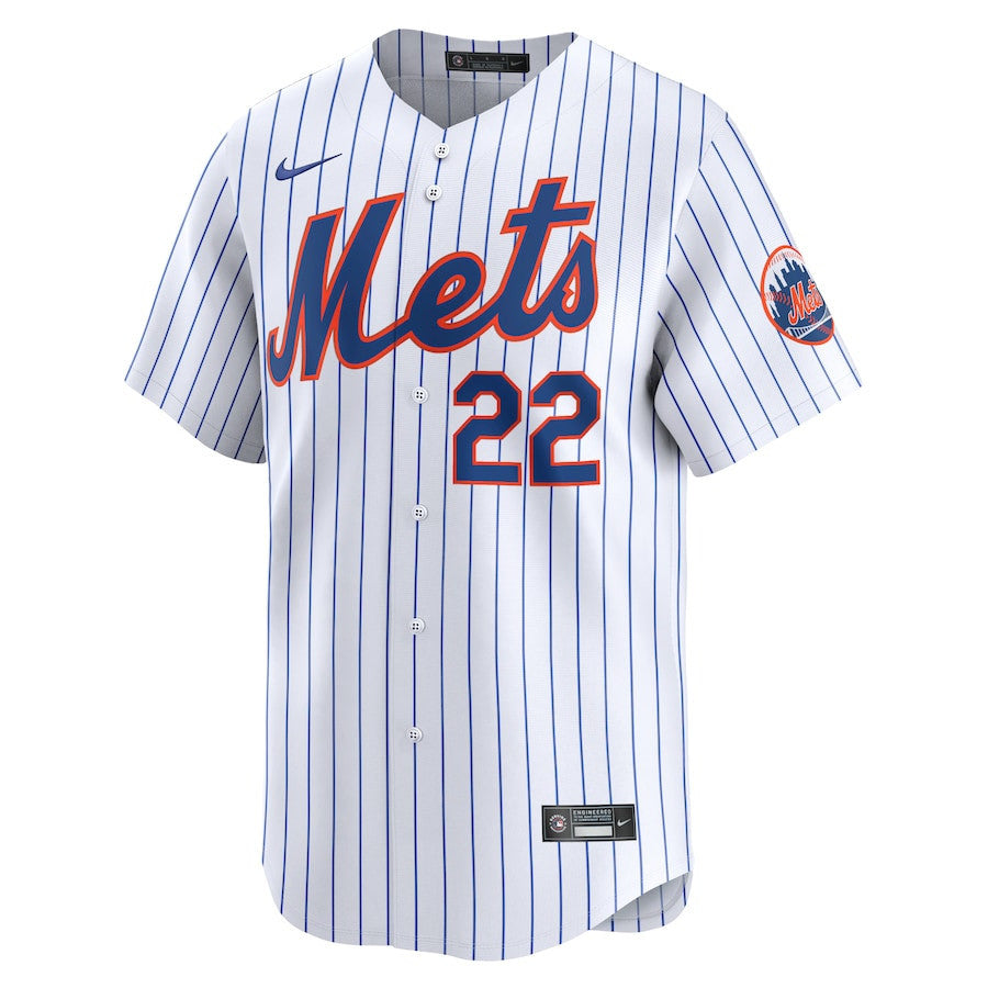 Brett Baty 22 New York Mets Home Limited Player Men Jersey - White