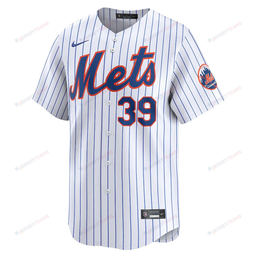 Edwin Diaz 39 New York Mets Home Limited Player Men Jersey - White