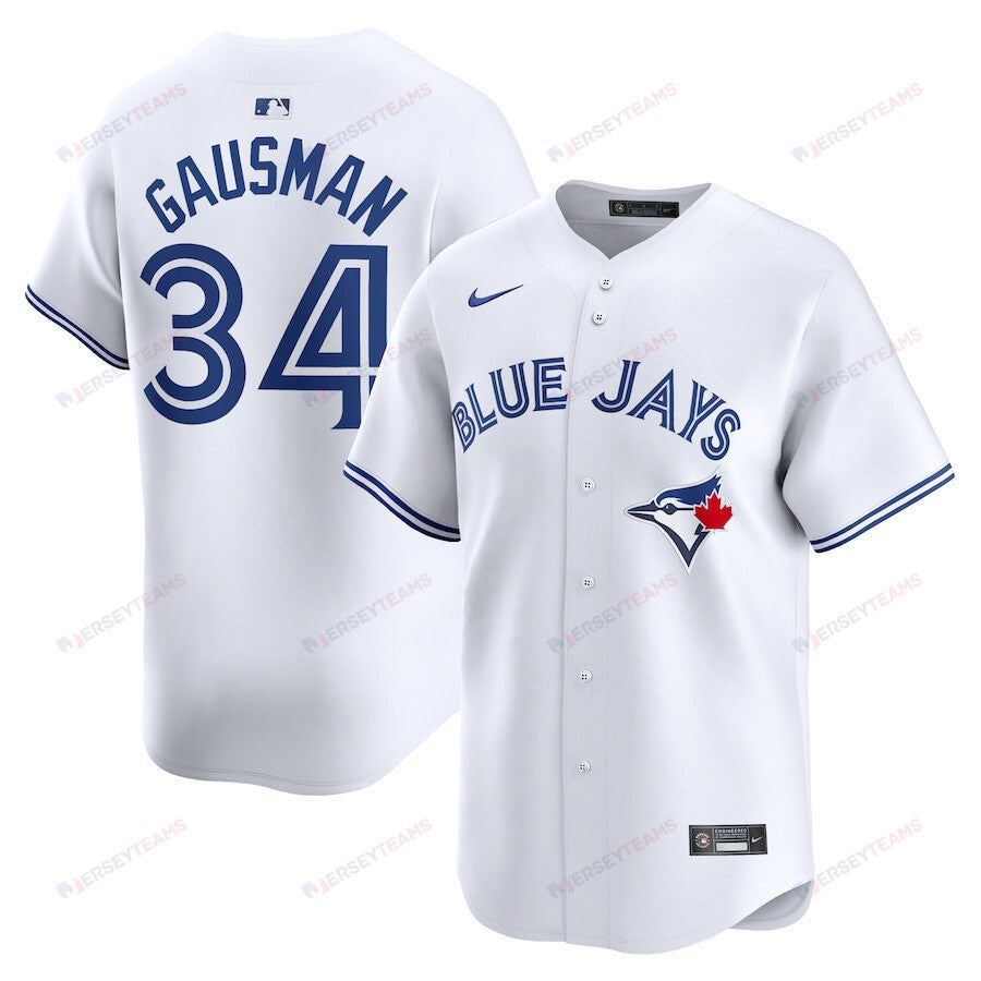 Kevin Gausman 34 Toronto Blue Jays Home Limited Player Men Jersey - White
