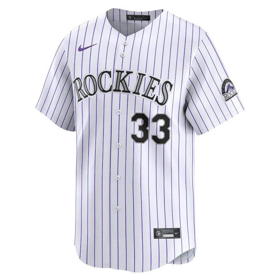 Larry Walker 33 Colorado Rockies Home Limited Player Men Jersey - White