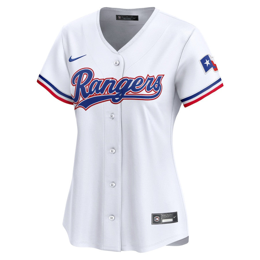 Jacob deGrom 48 Texas Rangers Women Home Limited Player Jersey - White
