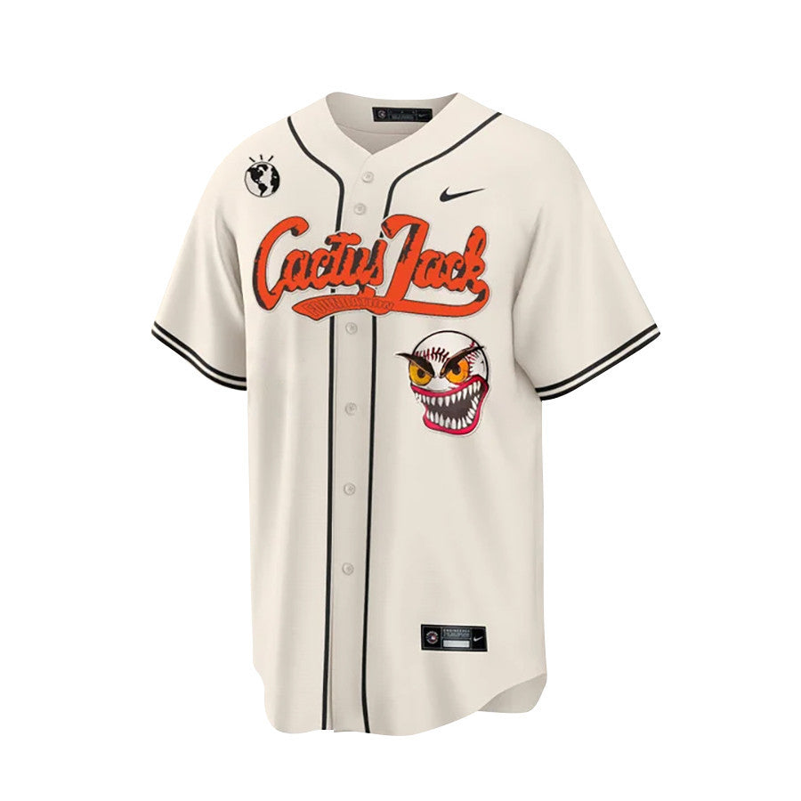 Jose Altuve 27 Houston Astros Cactus Jack Cream Jersey - Men