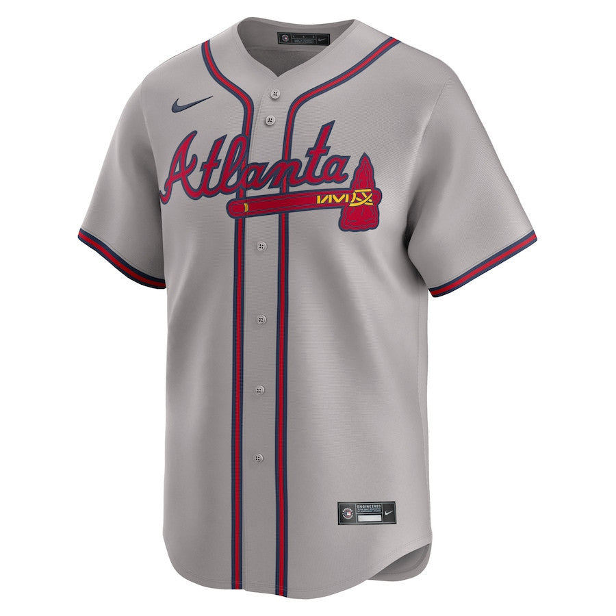 Ronald Acuña Jr. 13 Atlanta Braves Away Limited Player Men Jersey - Gray
