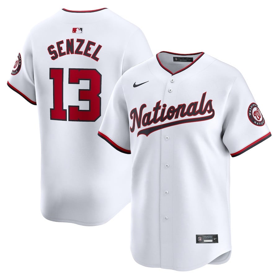 Nick Senzel 13 Washington Nationals Home Limited Player Men Jersey - White