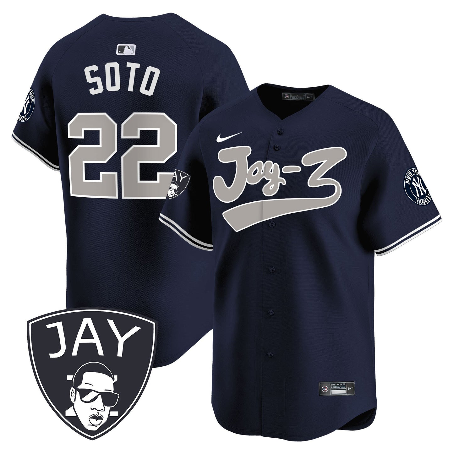 Juan Soto 22 New York Yankees Jay-Z Men Jersey - Navy