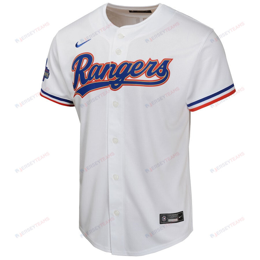 Max Scherzer 31 Texas Rangers 2024 YOUTH Gold Collection Limited Jersey - White
