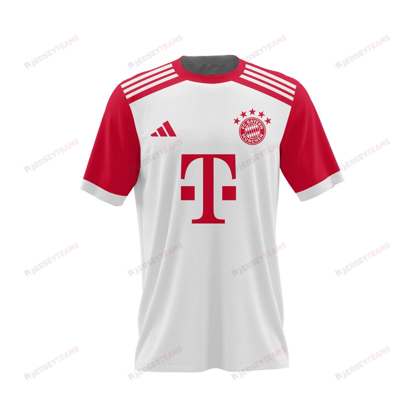 Bouna Sarr 20 Bayern Munich 2023/24 Home Men AOP T-shirt - White
