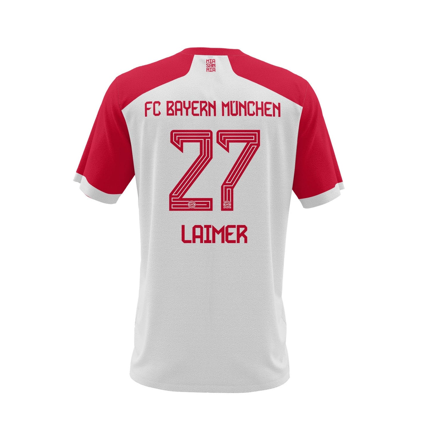 Konrad Laimer 27 Bayern Munich 2023/24 Home Men AOP T-shirt - White