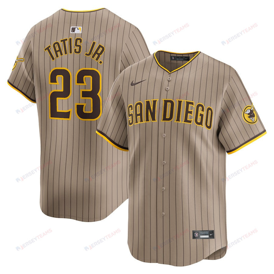 Fernando Tatis Jr. 23 San Diego Padres Alternate Limited Men Jersey - Tan