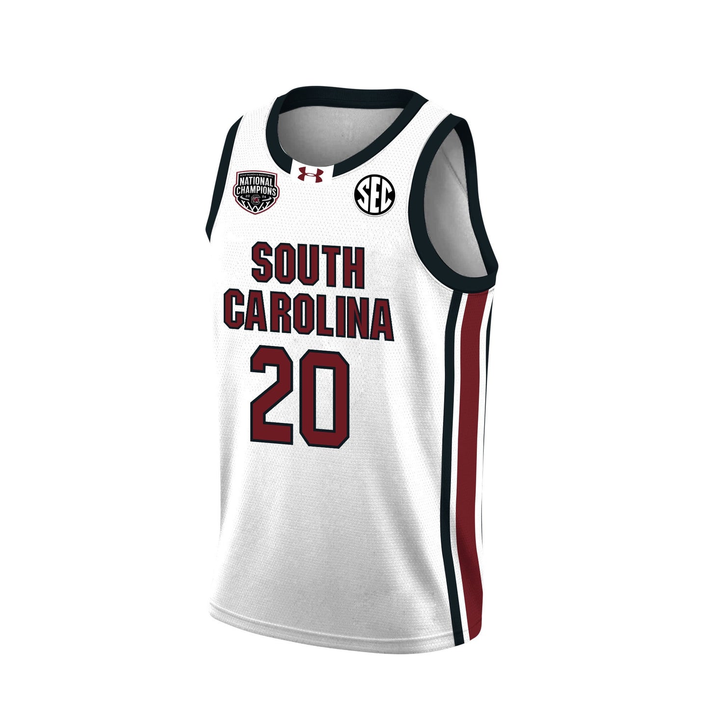 Sania Feagin 20 South Carolina 2024 National Champions Patch Women's Basketball Jersey - Unisex Jersey