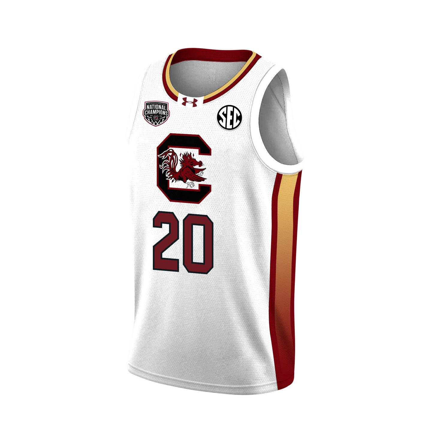Sania Feagin 20 South Carolina 2024 National Champions Patch Women's Basketball Jersey - Unisex Jersey