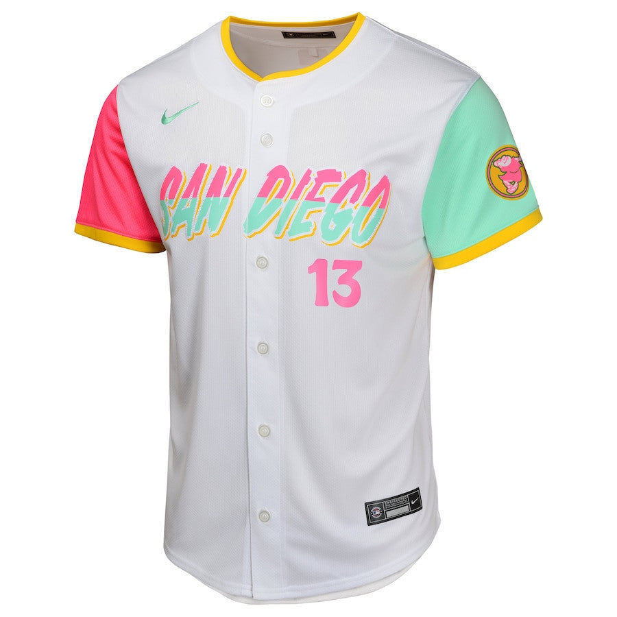 Manny Machado 13 San Diego Padres City Connect Limited YOUTH Jersey - White