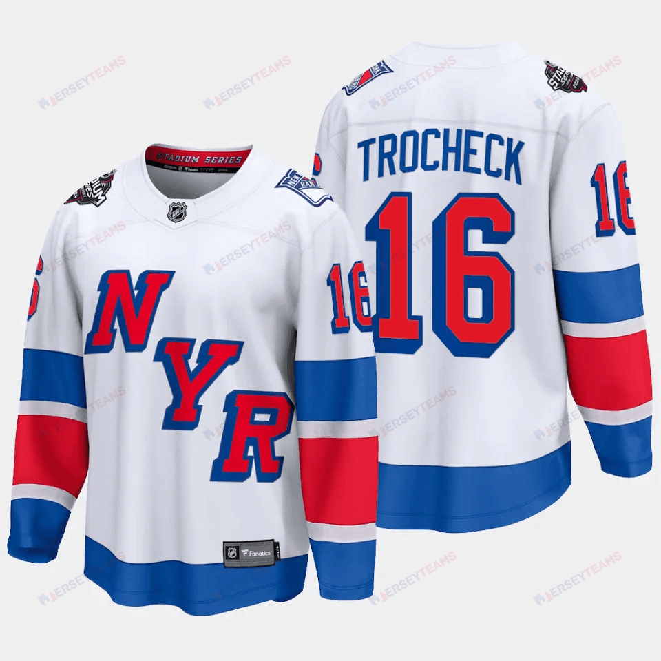 Vincent Trocheck 16 New York Rangers 2024 Stadium Series Primegreen Men Jersey - White