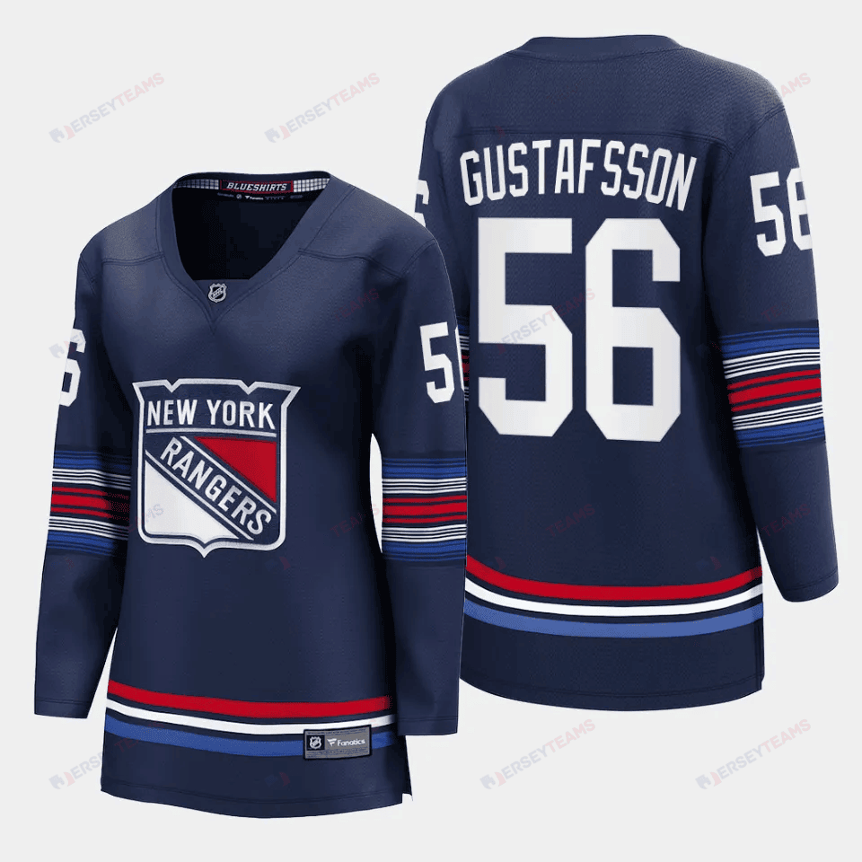 Erik Gustafsson 56 New York Rangers Women Alternate Premier Breakaway Jersey - Navy