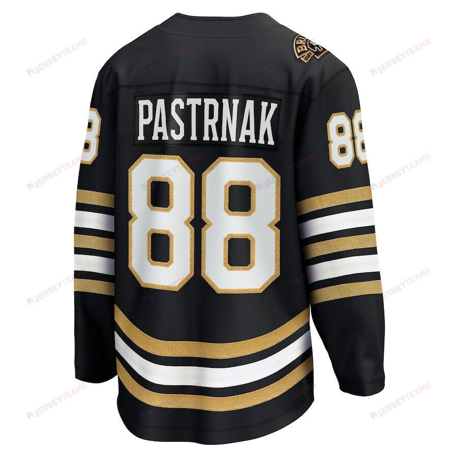 David Pastrnak 88 Boston Bruins 100th Anniversary Breakaway Jersey - Black
