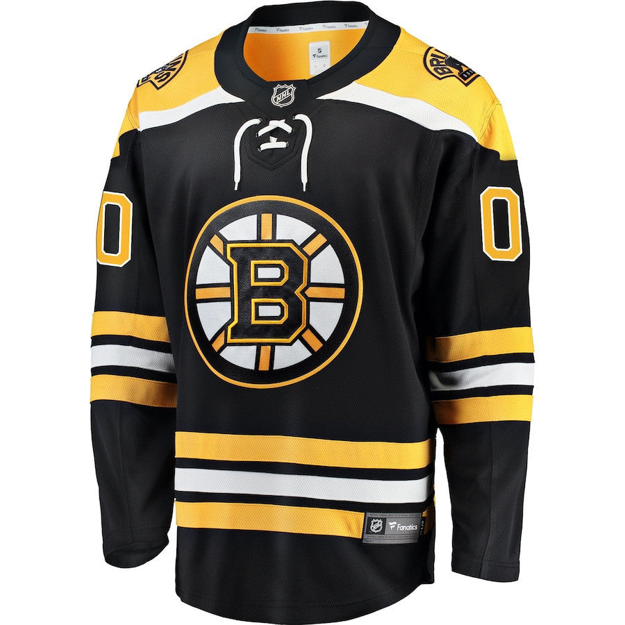 Boston Bruins Home Breakaway Custom Jersey - Black