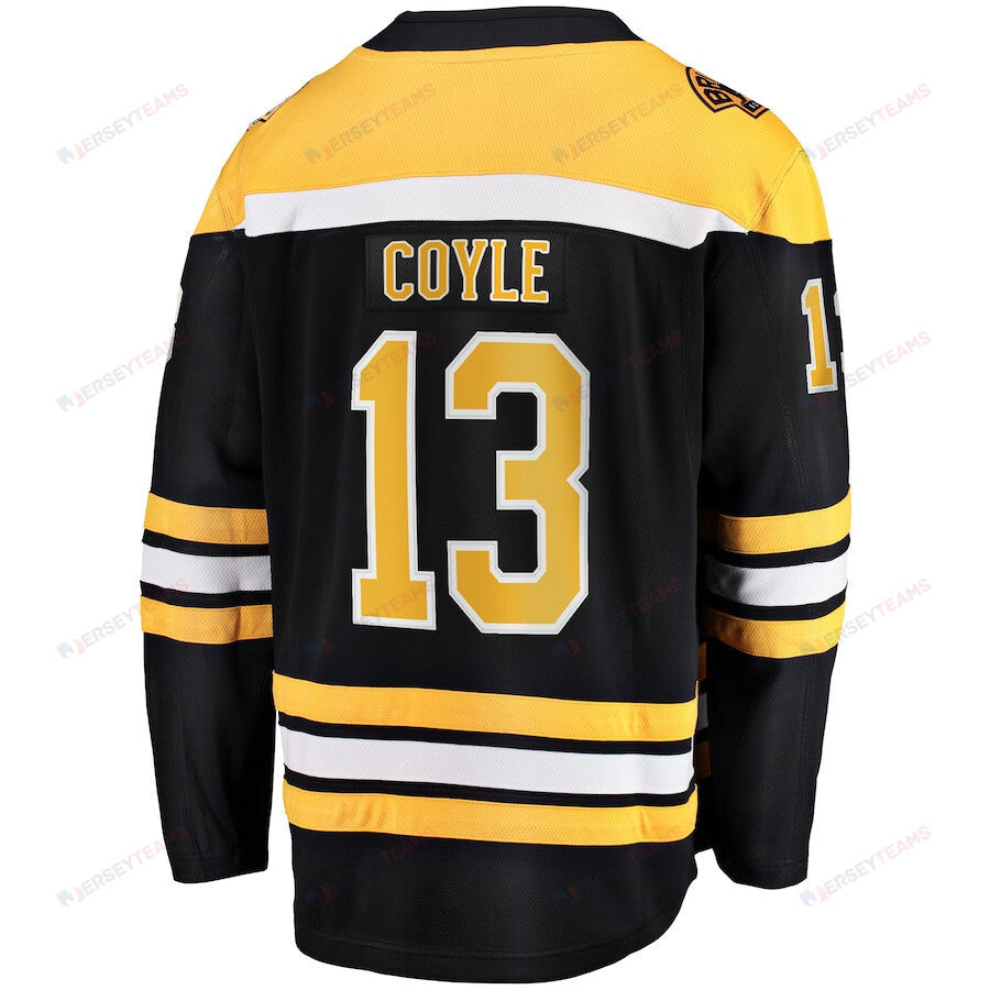 Charlie Coyle 13 Boston Bruins Home Breakaway Jersey - Men, Black