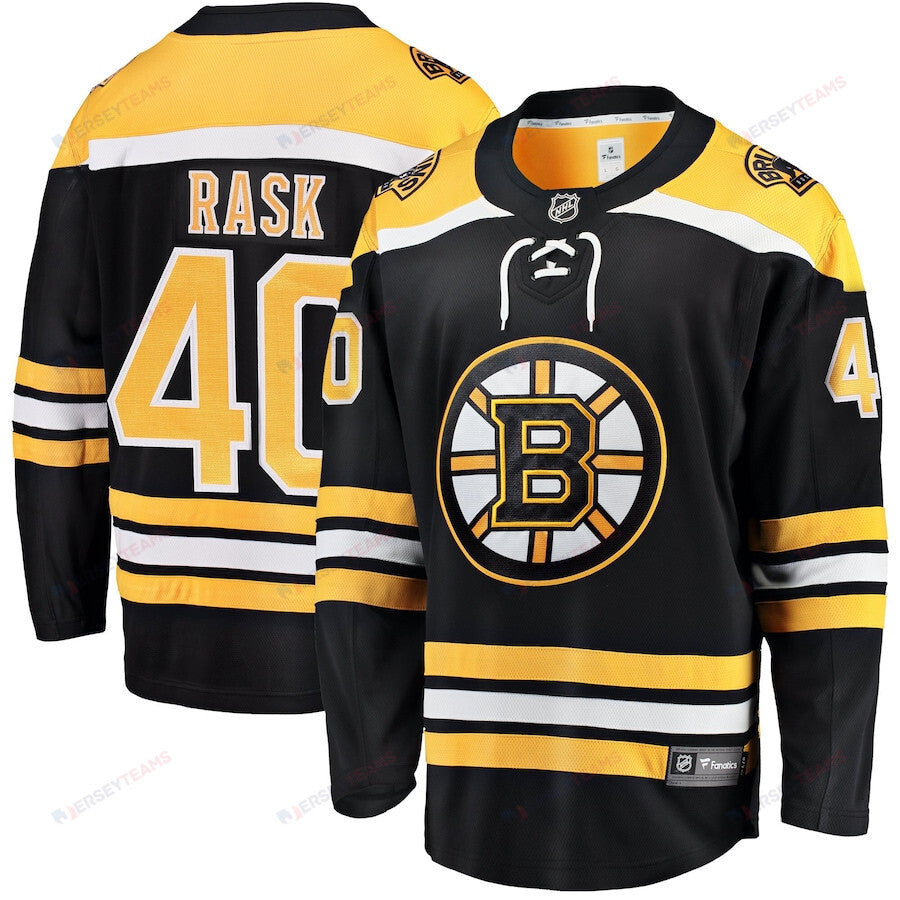 Tuukka Rask 40 Boston Bruins Breakaway Home Jersey - Men, Black