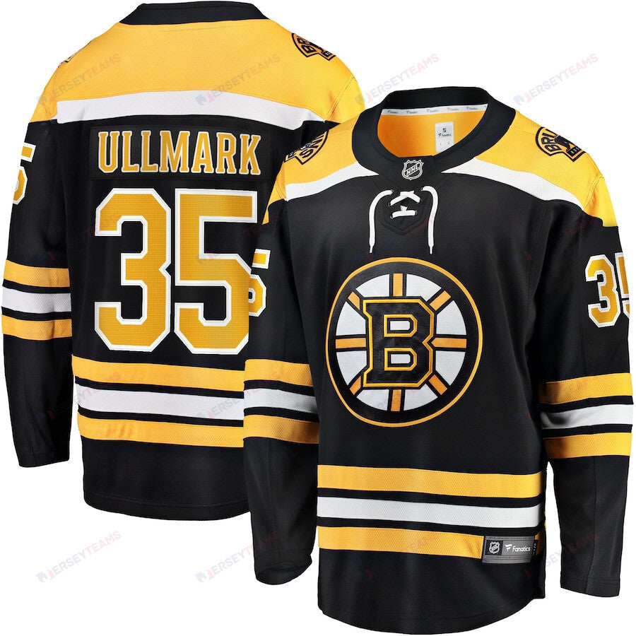 Linus Ullmark 35 Boston Bruins Breakaway Home Jersey - Men, Black