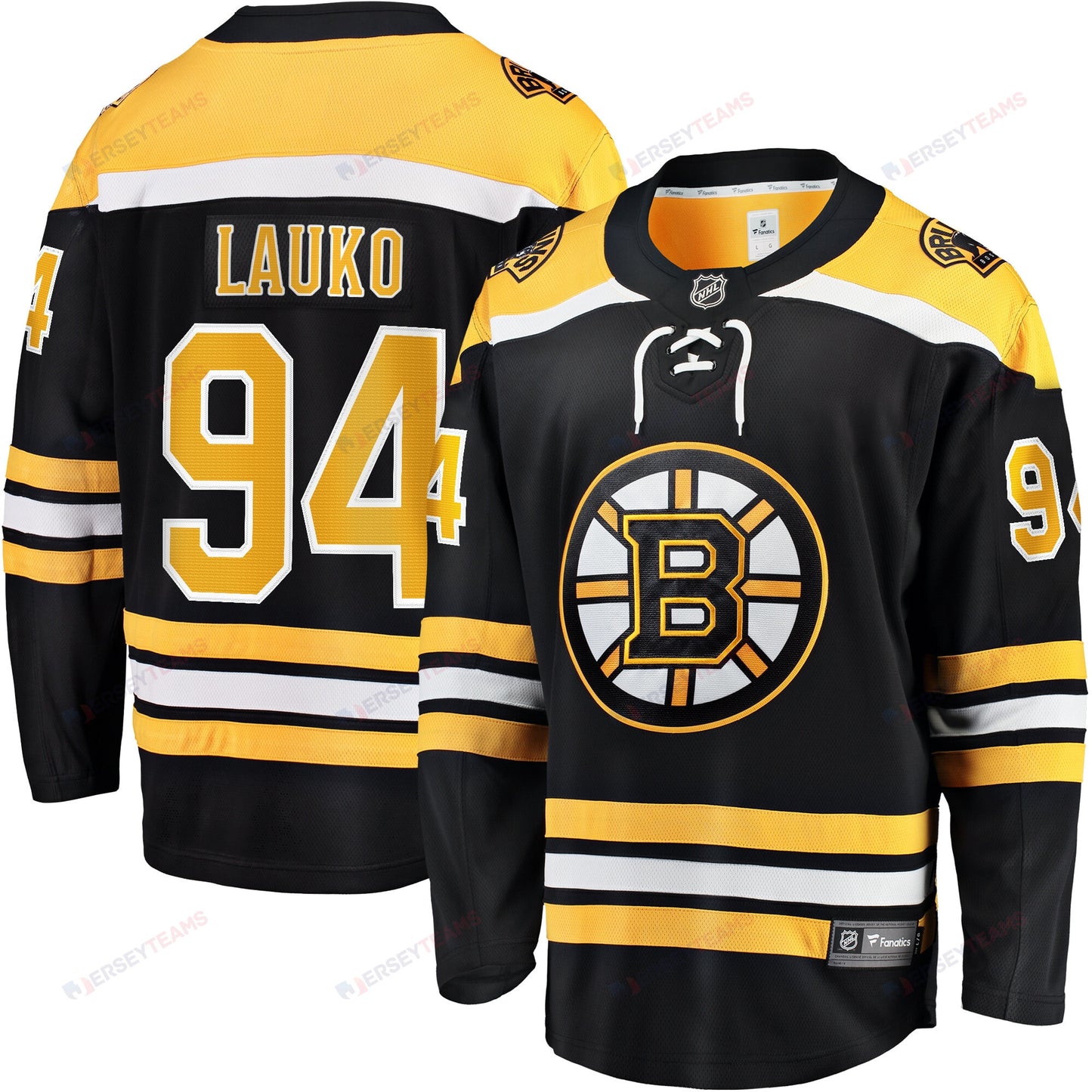 Jakub Lauko 94 Boston Bruins 100th Anniversary Breakaway Jersey - White
