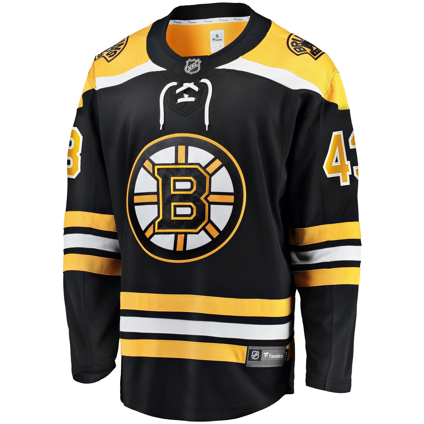 Danton Heinen 43 Boston Bruins Home Breakaway Jersey - Men, Black