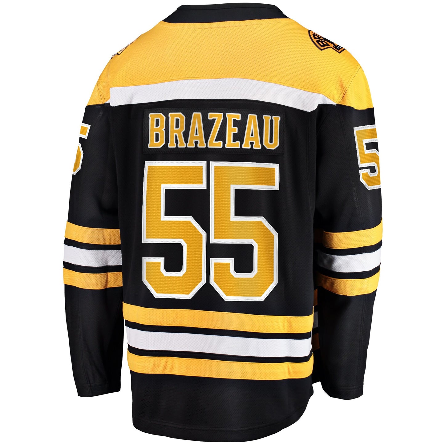 Justin Brazeau 55 Boston Bruins Breakaway Home Jersey - Men, Black