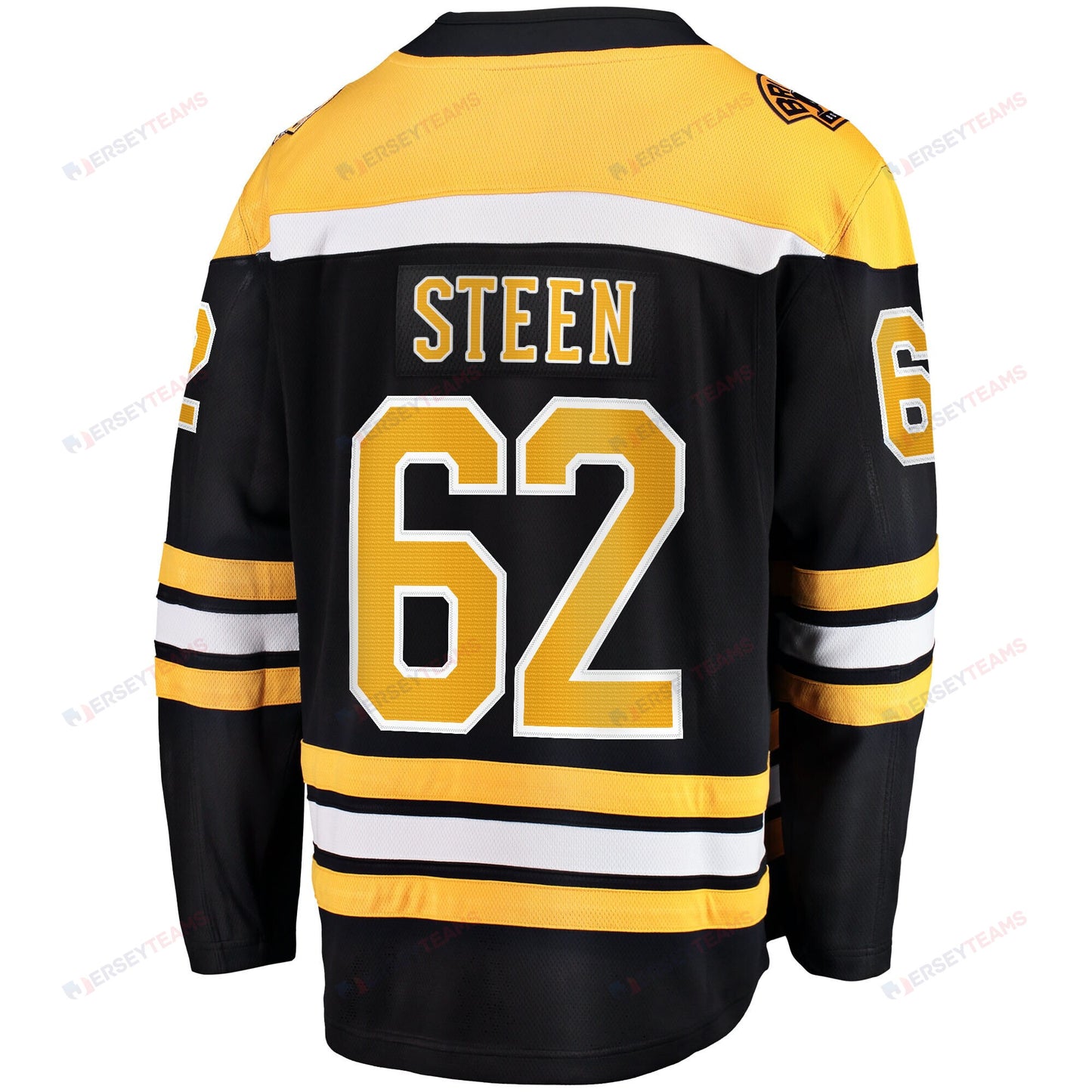 Oskar Steen 62 Boston Bruins Home Breakaway Jersey - Men, Black
