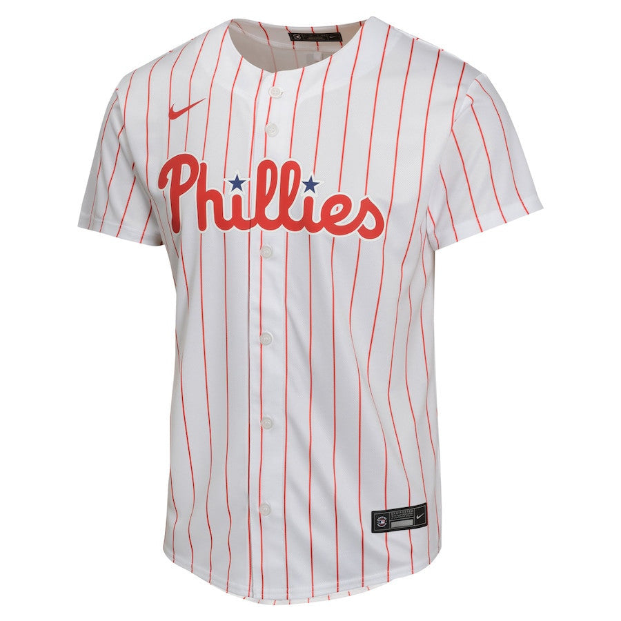 J.T. Realmuto 10 Philadelphia Phillies Home Game Player YOUTH Jersey - White