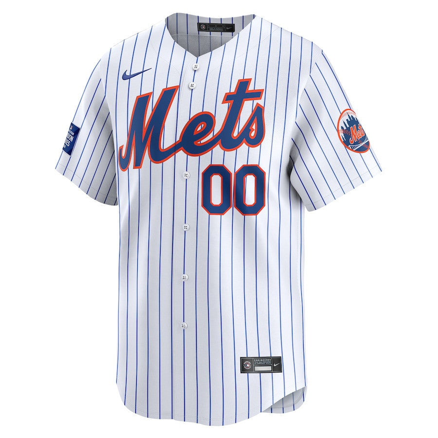 New York Mets 2024 MLB World Tour London Series Home Limited Custom Men Jersey - White