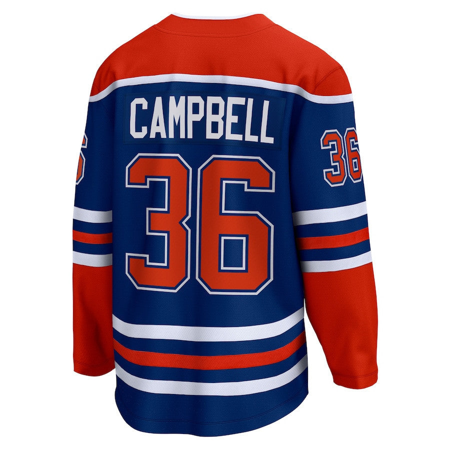 Jack Campbell 36 Edmonton Oilers Home Breakaway Jersey - Men