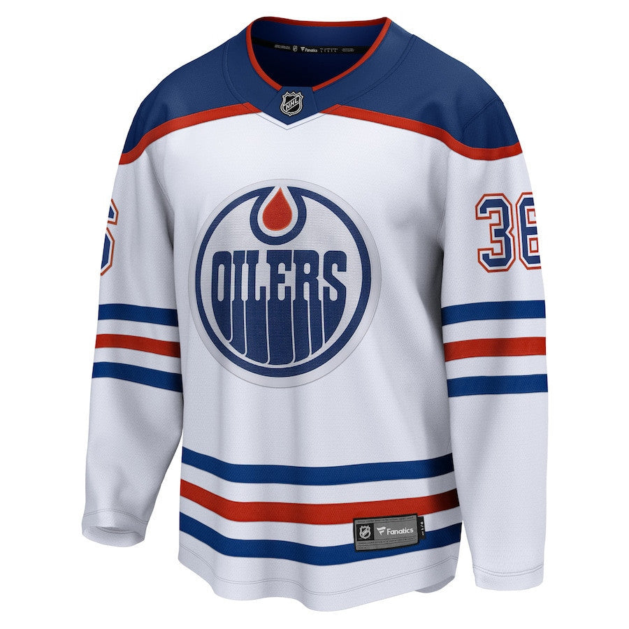 Jack Campbell 36 Edmonton Oilers Away Breakaway Jersey - Men, White