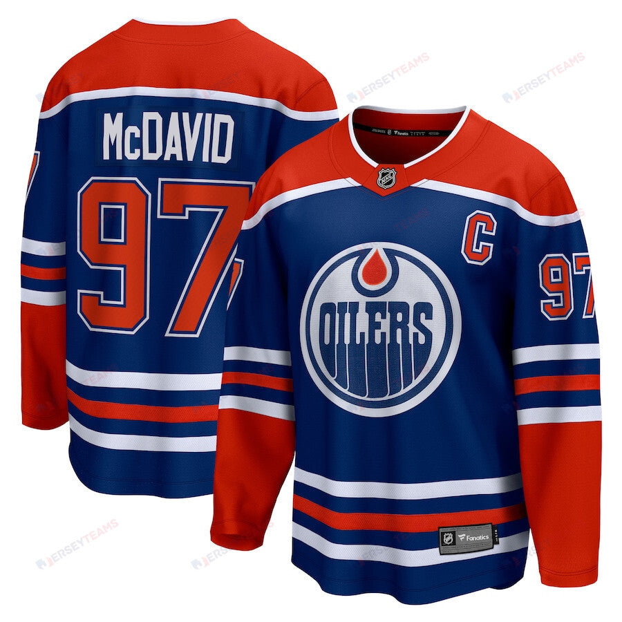 Connor McDavid 97 Edmonton Oilers Home Breakaway Jersey - Men