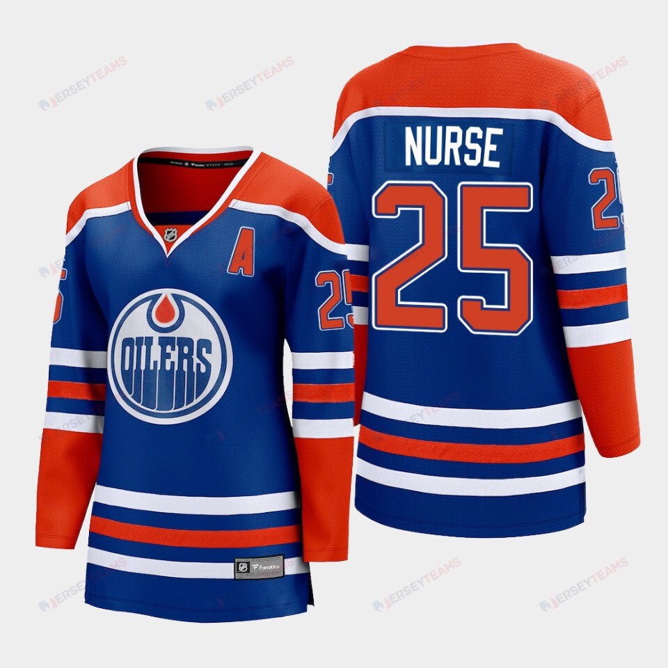 Darnell Nurse 25 Edmonton Oilers Home Jersey - Women
