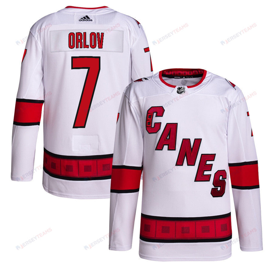 Dmitry Orlov 7 Carolina Hurricanes Away Primegreen Jersey - Men, White