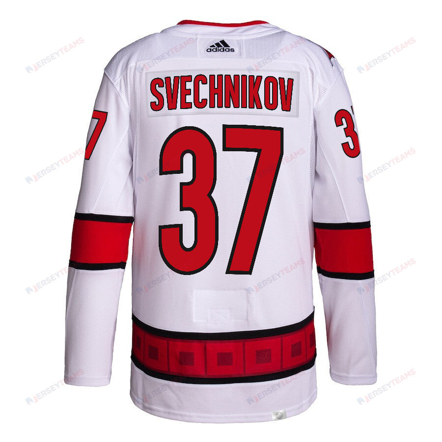 Andrei Svechnikov 37 Carolina Hurricanes Away Primegreen Jersey - Men, White