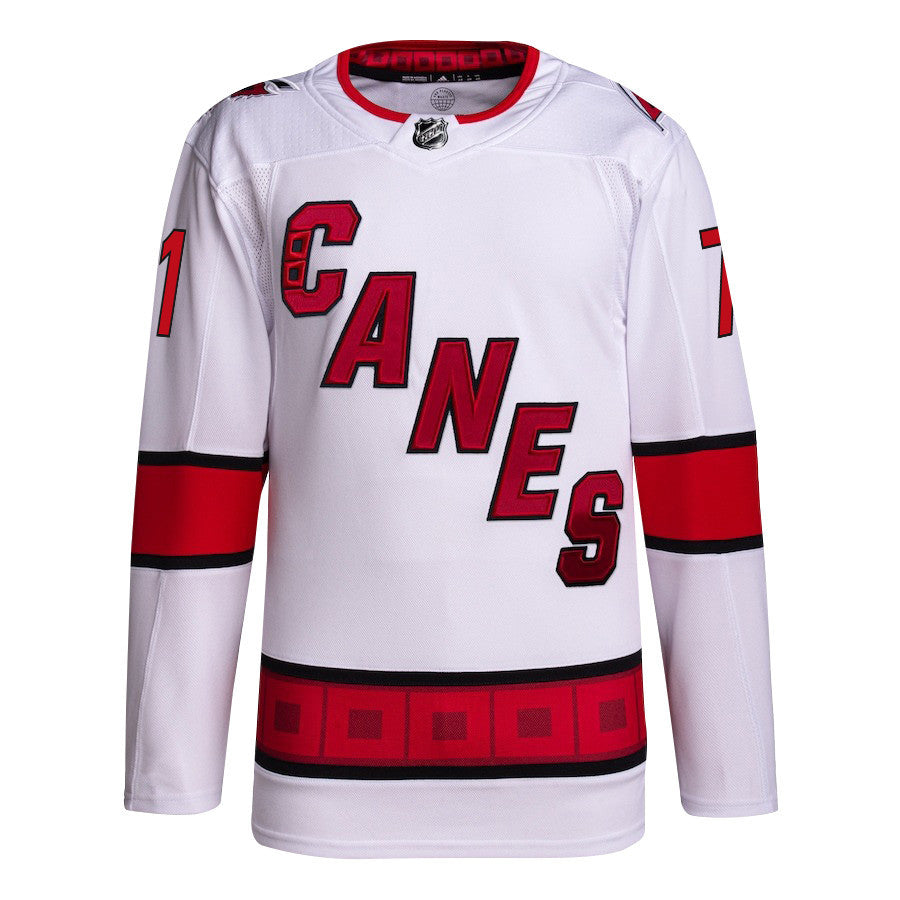 Jesper Fast 71 Carolina Hurricanes Away Primegreen Jersey - Men, White